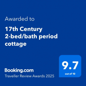 17th Century 2-bed/bath period cottage